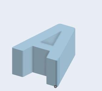 3d Letter A