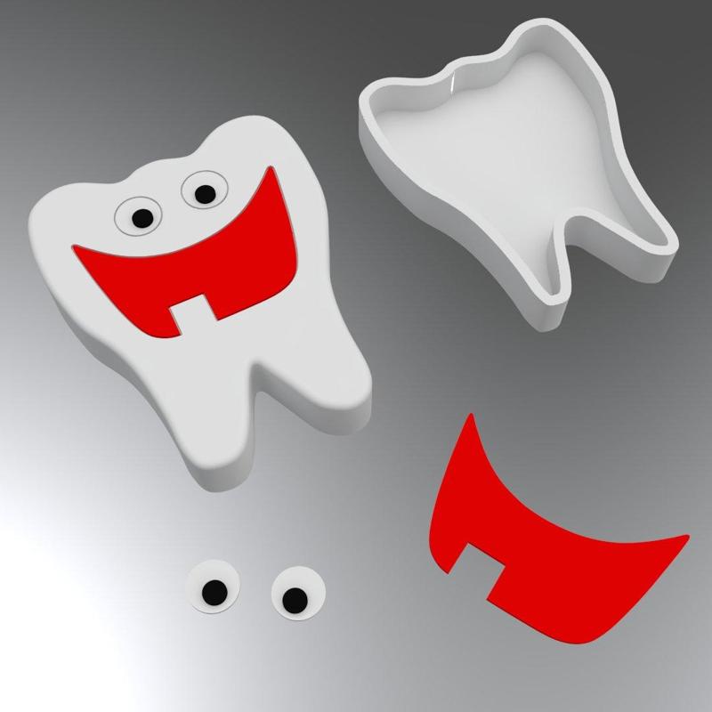 TOOTH BOX / ORTHODONTICS / ORTHODONTICS / DENTIST / TOOTH CONTAINER