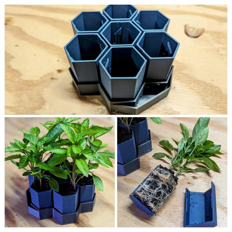 Seed/Planter Starter Cups and Tray (Self-Watering)