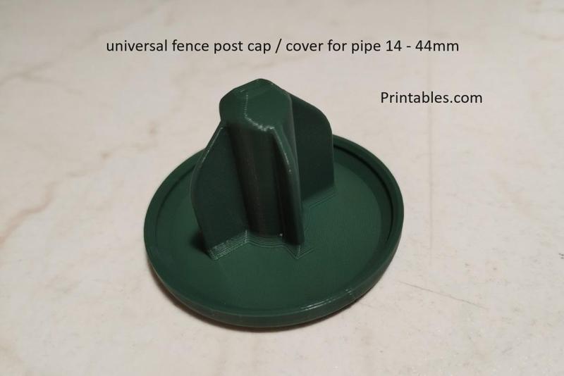 universal fence post cap / cover for pipe 14 - 44mm