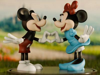 Disney Mickey & Minnie Mouse Collectible Figurines