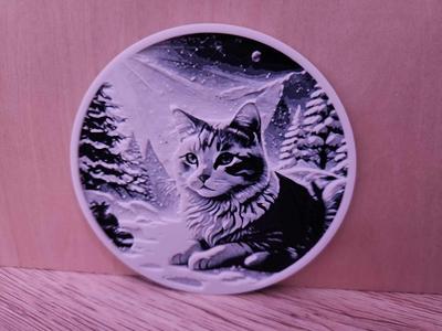 Coaster - Cat Sit Snow