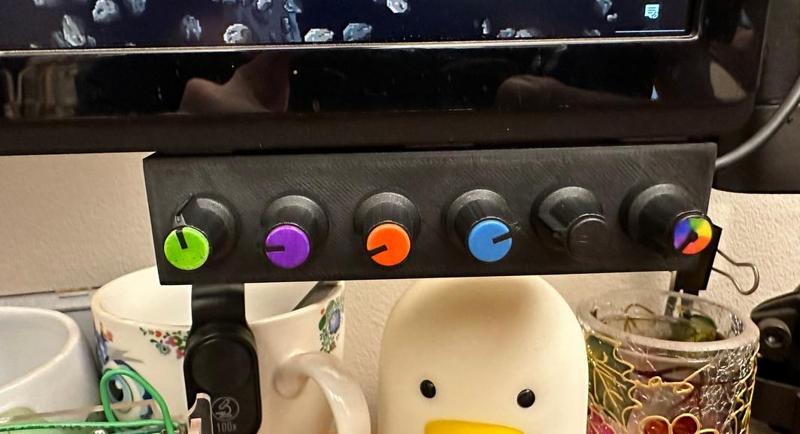 Deej Slim Housing - 6 Dials