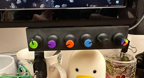 Deej Slim Housing - 6 Dials