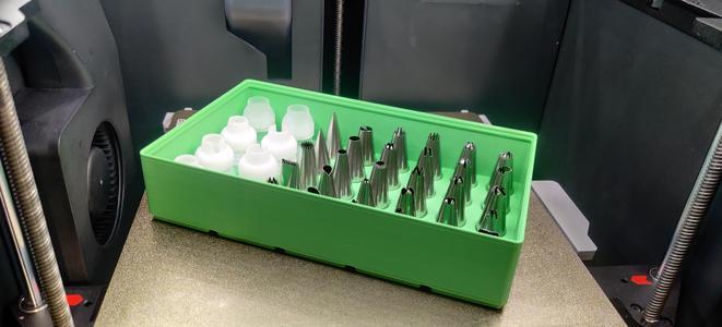 Gridfinity baking piping tips storage
