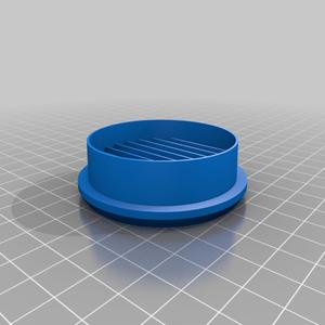 Small circular ventilation grille