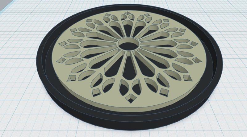 Gothic Rose Window Coaster 22