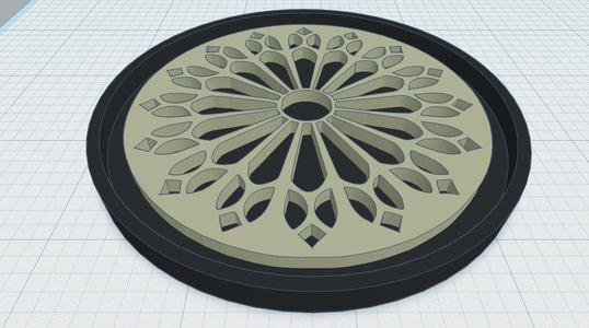 Gothic Rose Window Coaster 22