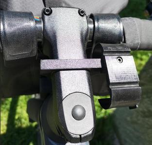Watch mount for bike stem