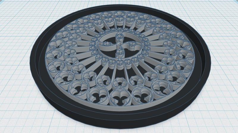 Gothic Rose Window Coaster 5