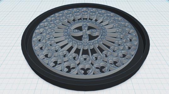 Gothic Rose Window Coaster 5