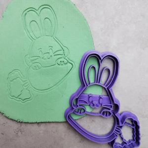 easter bunny cutter and stamp n10