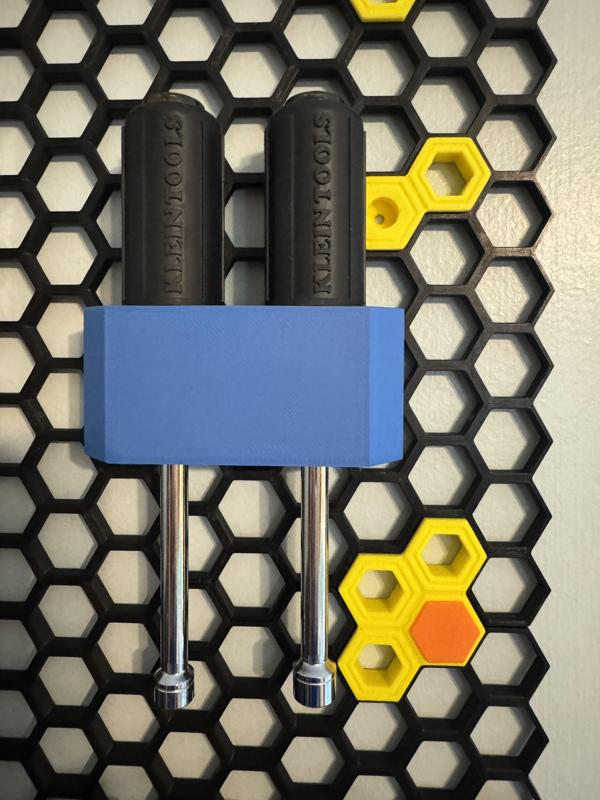 Hex Driver (Socket) Holder for Honeycomb Storage Wall