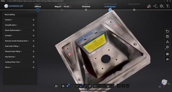 3D Scan of Atari I, Robot arcade control panel