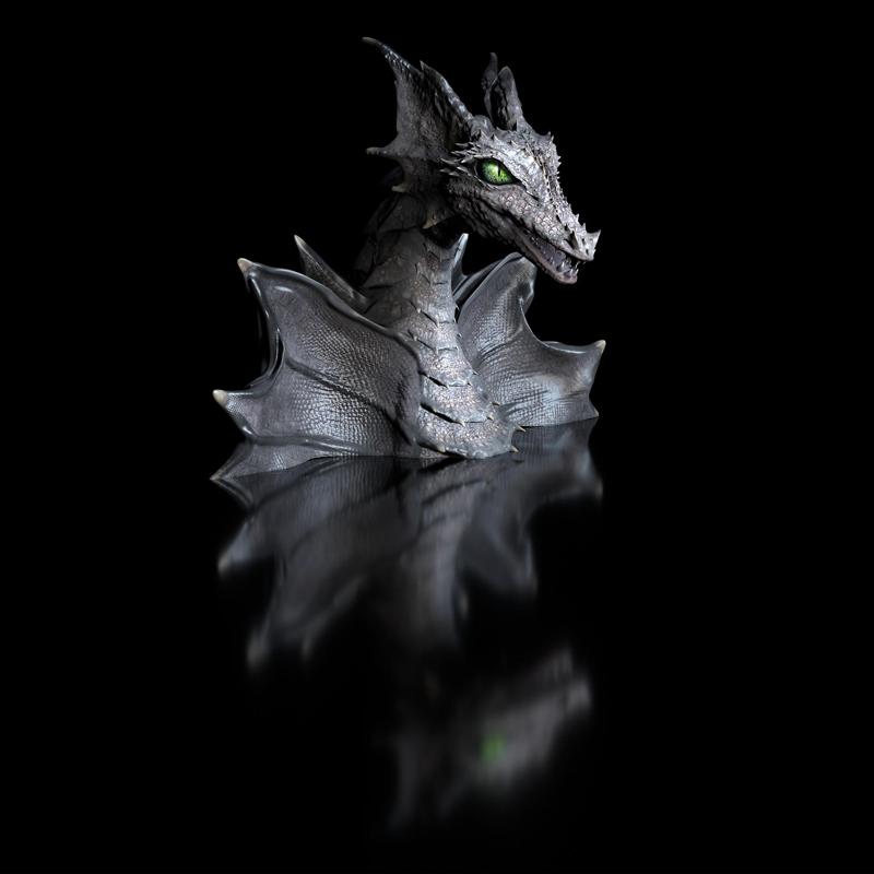 Dragon Bust (Dragoon, Animal) as -3D Printing Model