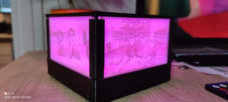 LED light Litophane box