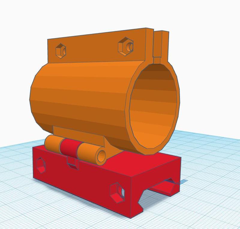 slide-up flashlight holder ( 22mm rail )