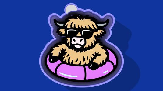 🐮🛟 Chill Floaty Cow – Freshie, Keychain, Resin & Candle Mold