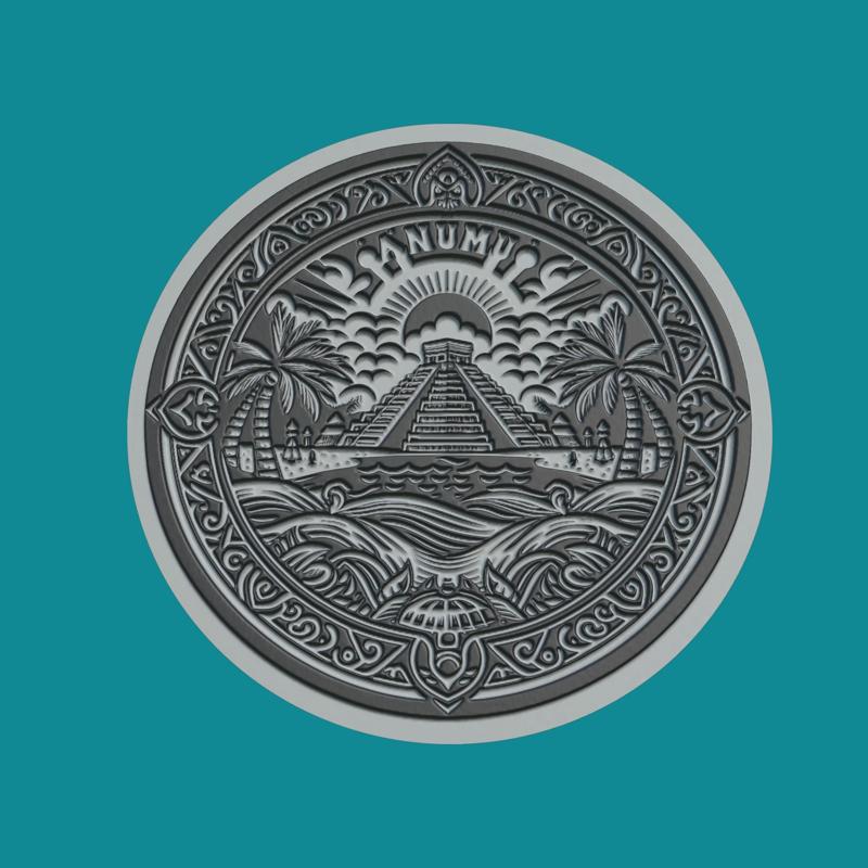 Cancun, Mexico Print Model Cancun, Mexico Medallion Cancun, Mexico Wall Decor