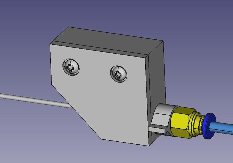 Filament Sensor to PTFE Tube Clamp for Kingroon KLP1