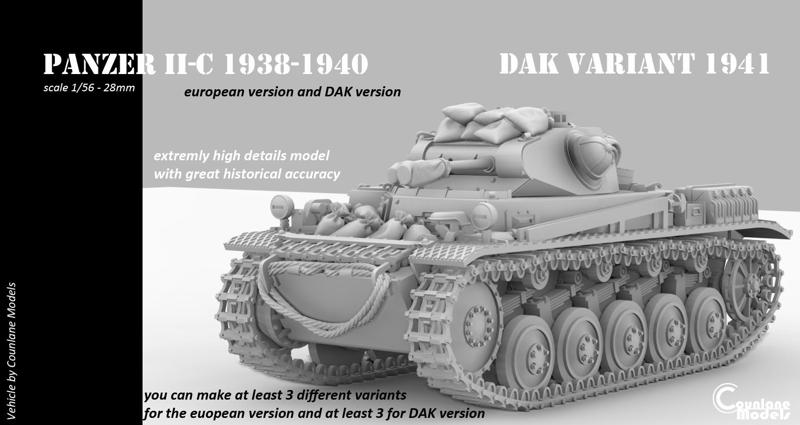 Panzer II C 1937-1940 european and DAK version 1941