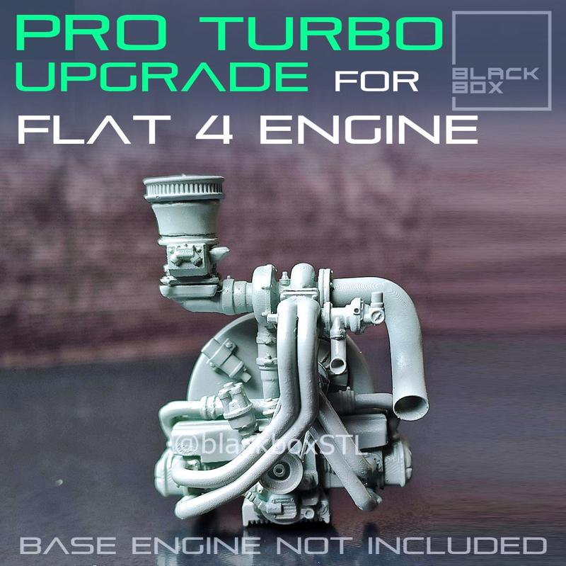PRO Turbo UPGRADE SET for our  Flat FOUR Base engine 1-24th