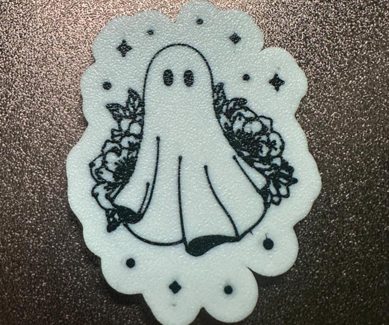 Flower Ghost Magnet