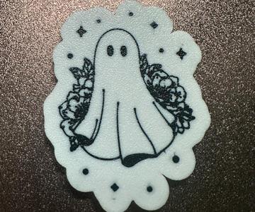 Flower Ghost Magnet