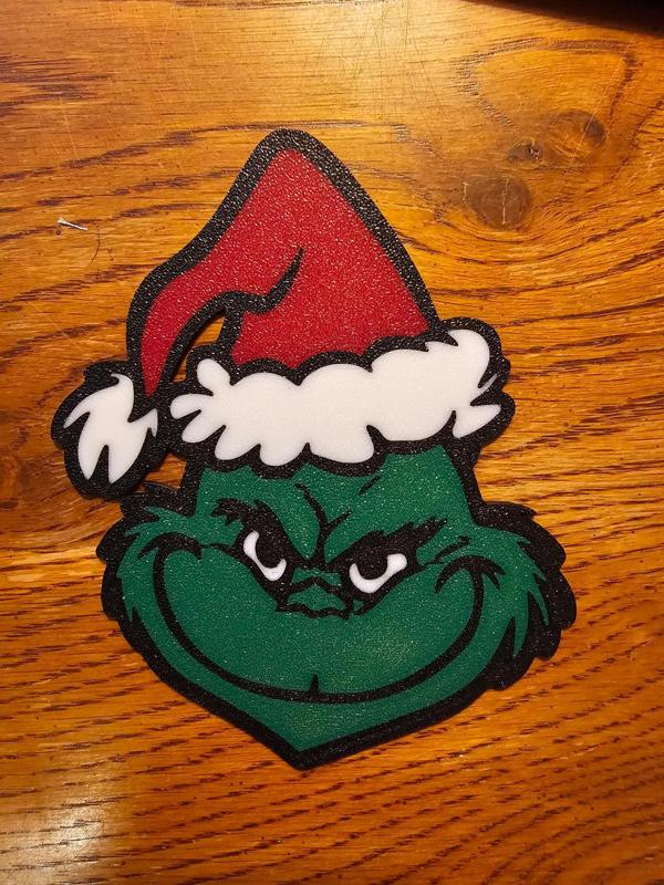 Grinch face, Multi Material