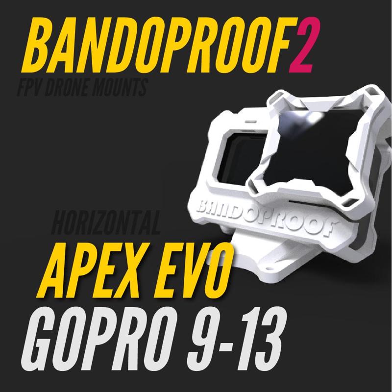 BANDOPROOF 2 // FIX MOUNT// HORIZONTAL APEX EVO // GOPRO9-13