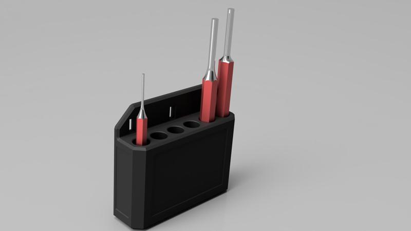 Punch holder for IKEA SKADIS