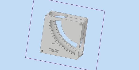 3d print file for 4" 101.6 mm Radius 149,2 mm Elbow Cutting Fixture.