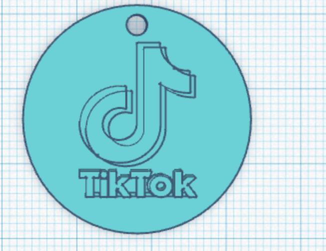 TikTok_Logo_Keychain