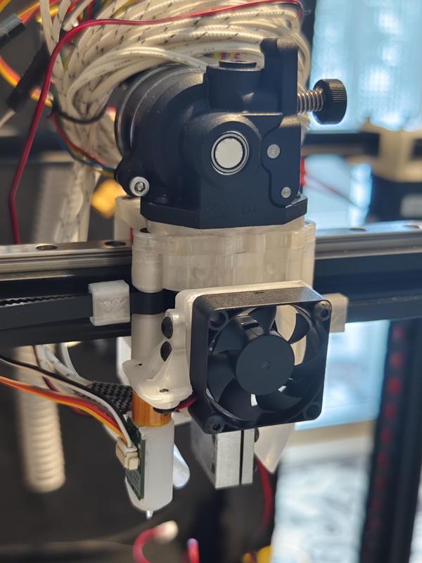 vzbot v6 heatsink 3510 fan shroud with bltouch mount