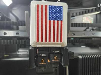 H2D Extruder Cover - American Flag