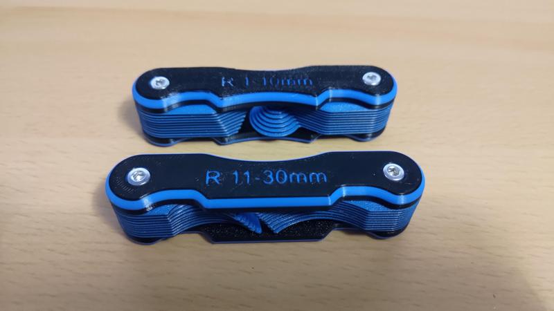 Radius gauges 1-10mm & 11-30mm