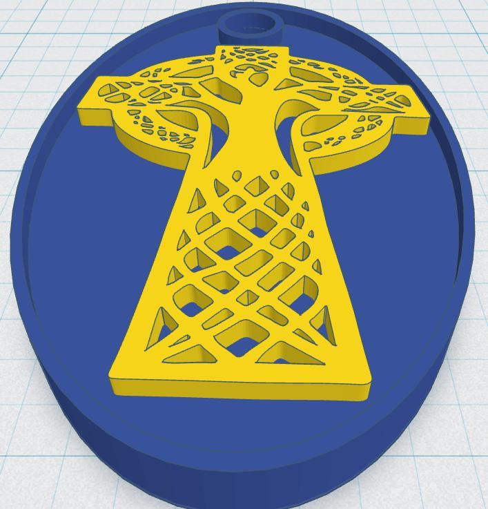 Celtic Cross Keytag 12