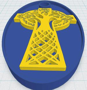 Celtic Cross Keytag 12
