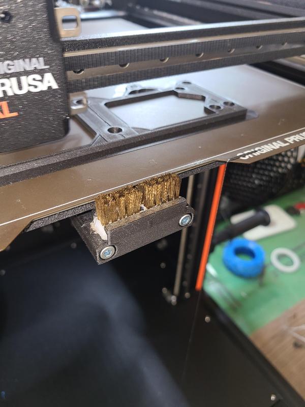 Prusa XL series: Front Nozzle (For this nozzle brush, standard 175mm brass wire)