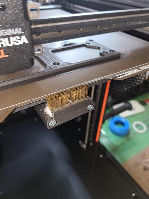 Prusa XL series: Front Nozzle (For this nozzle brush, standard 175mm brass wire)