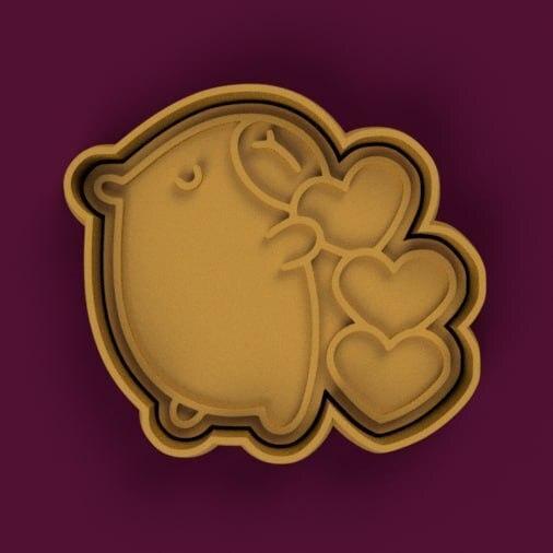 capybara cutter + capybara stamp / capibara cutter + stamp
