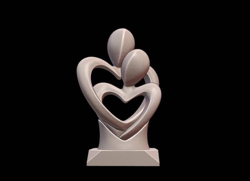 The Embodiment of Love and Heart I385 Gift Bust Figure Unique & Detailed 3D Print Model