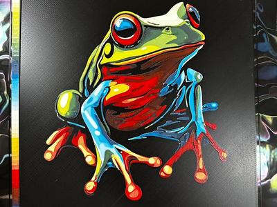 "Sink Trap" Colorful Frog HueForge