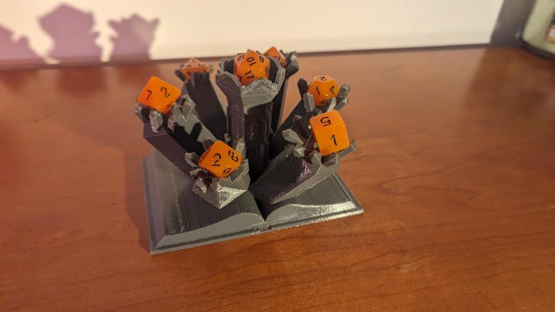Crystal Tower Dice Display (optimized)