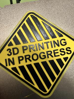3D Printing Room Sign