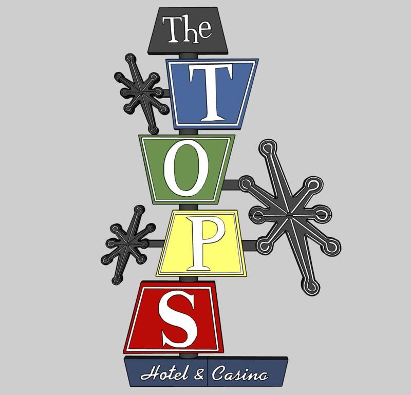 TOPS Casino Sign