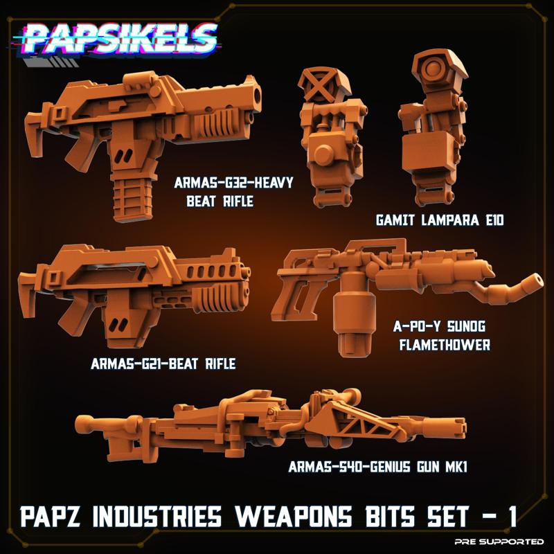 PAPZ INDUSTRIES WEAPONS BITS SET 1