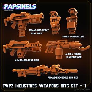 PAPZ INDUSTRIES WEAPONS BITS SET 1