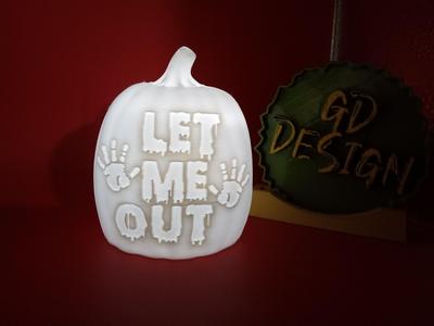 Let Me Out Halloween Pumpkin Lights