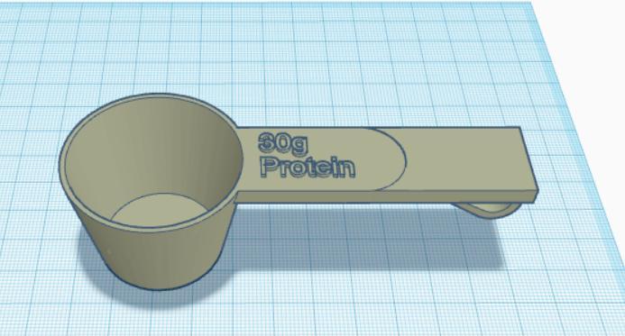 30g scoop with clip for bag
